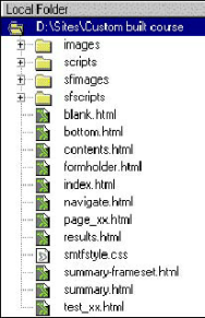  Directory Structure - Learning object site folder